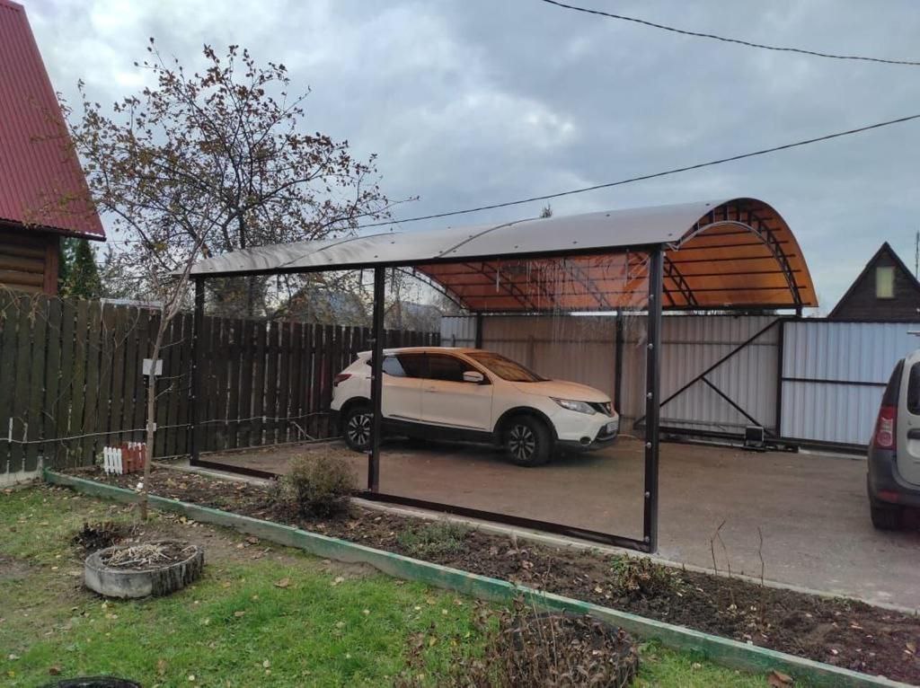 Прозрачные шторы ПВХ для навеса под автомобиль в Коврове